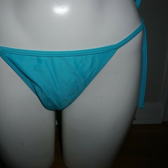 Vicky Moreinis Turquoise Tie Side Pant size M is NWT - Picture 2 of 5